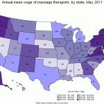 massage therapist salary state by state